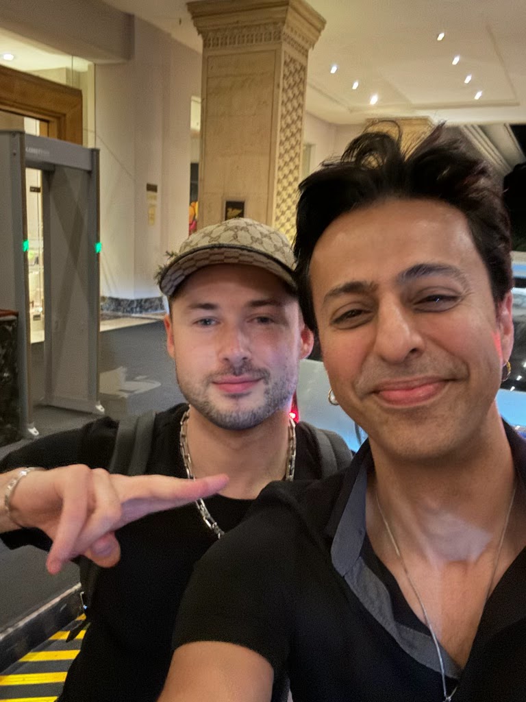 With Salim Merchant