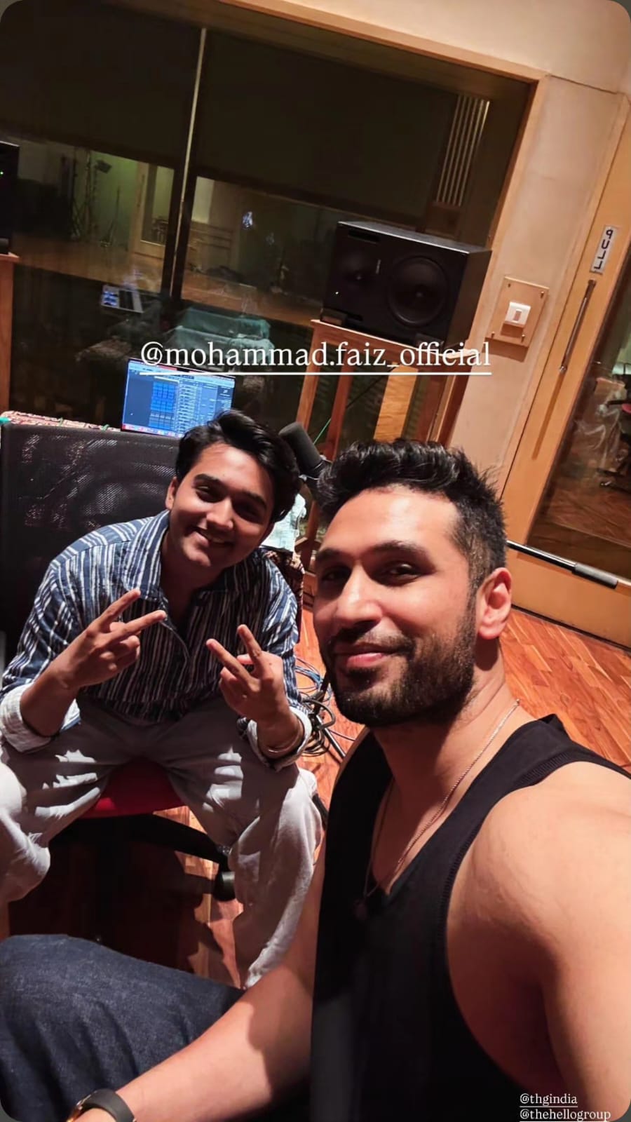 With Mohammad Faiz