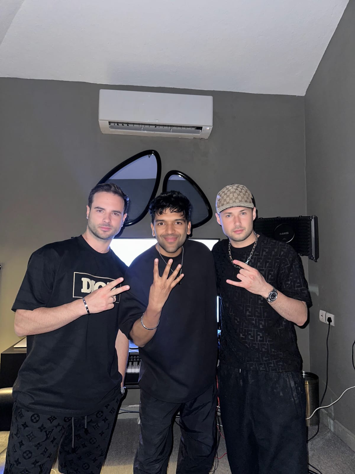 In the studio with Guru Randhawa