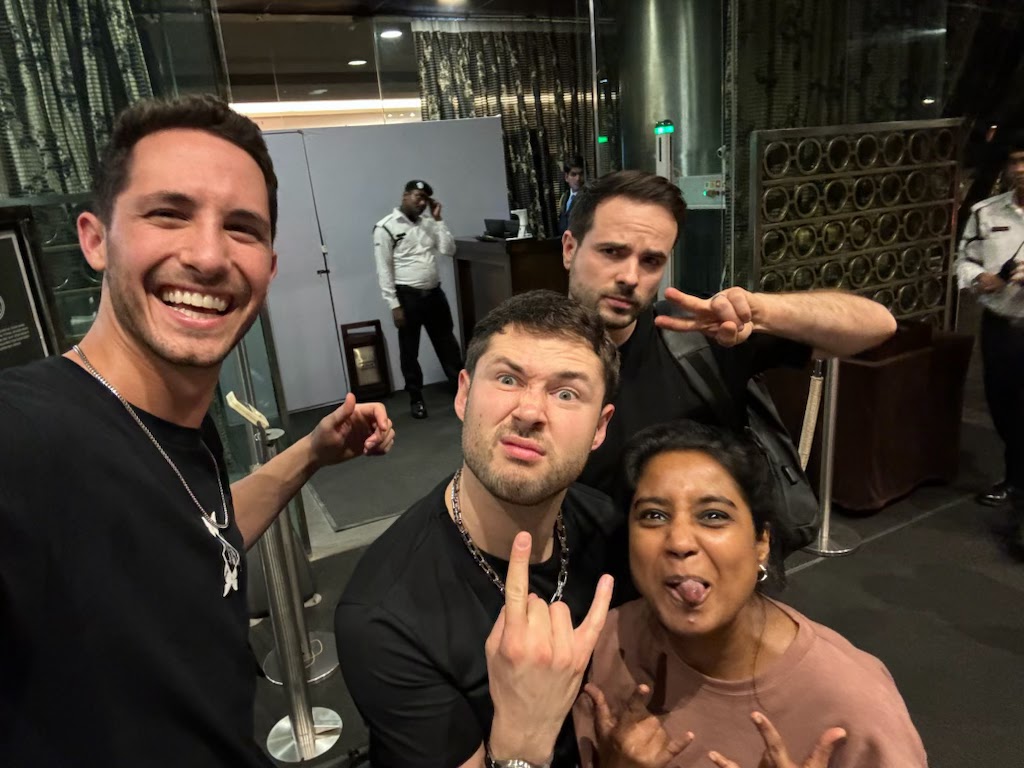 The crew, after hours